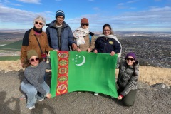 Sharon Grant led a group from Turkmenistan to the top of Candy