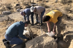 Removing bounder on Sagebrush Trail